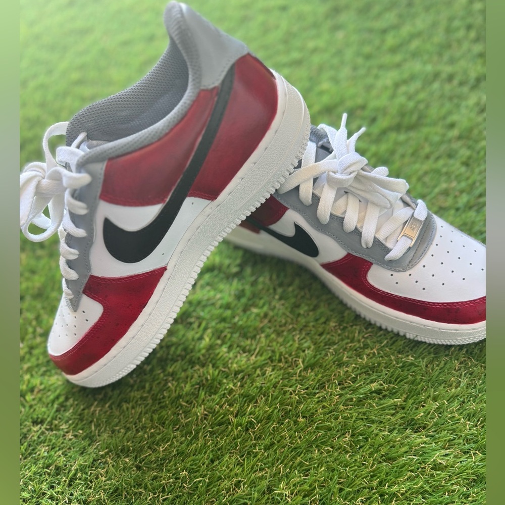 Custom Alabama Crimson Tide Nike Air Force 1 W Sz 8.5/ Y7 - Picture 7 of 9